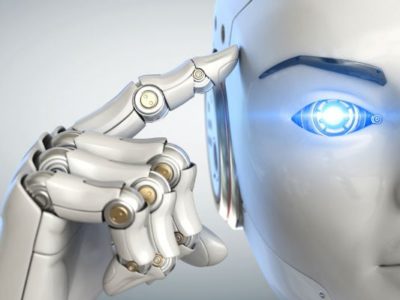 robot touche son tête - Intelligence artificielle