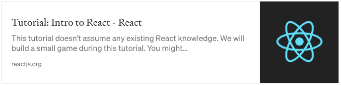 This tutorial doesn't assume any existing React knowledge. We will build a small game during this tutorial. You might…