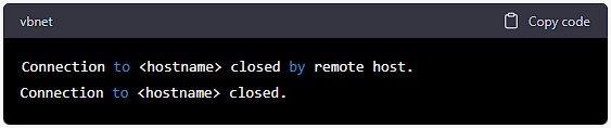 Command Linux shutdown reussie