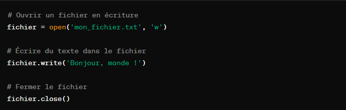 Code: Ouvrir un fichier avec la fonction ‘open()’ 02