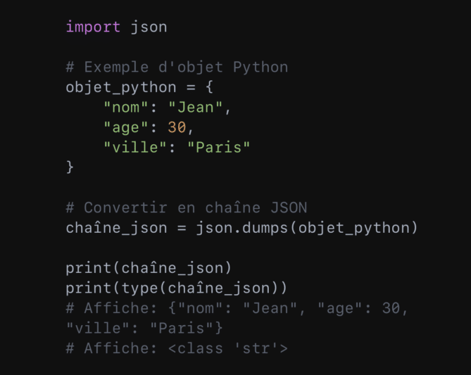 Code: Travail avec des données JSON 02